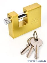 DELI λουκέτο τάκου με κλειδί DL508307, heavy duty, 70mm