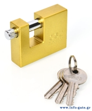 DELI λουκέτο τάκου με κλειδί DL508308, heavy duty, 80mm