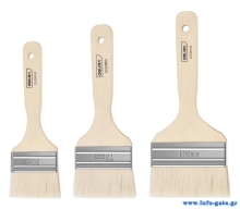 DELI σετ πινέλα βαφής DL528101 με φυσικές τρίχες, ξύλινη λαβή, 50/75/100mm, 3τμχ