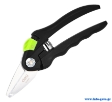 DELI κλαδευτήρι DL580101 με αντιολισθητική λαβή, Φ10mm, 200mm