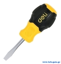 DELI κατσαβίδι ίσιο DL6360381N με αντιολισθητική λαβή, μαγνητικό, 6x38mm