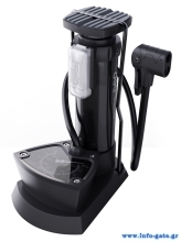DELI τρόμπα ποδιού DL880003 με μανόμετρο, 140PSI, μαύρη