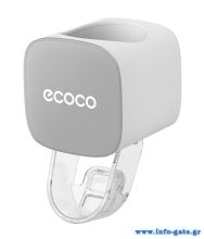 ECOCO διανεμητής οδοντόκρεμας E24024, 5.5x5.5x9.1cm, γκρι