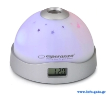 ESPERANZA επιτραπέζιο ρολόι EHC001 με προβολέα & LED, ξυπνητήρι