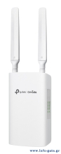 TP-LINK access point ER703WP-4G-Outdoor, WiFi 6, 3000Mbps AX3000, 4G+ Cat6, V1.0
