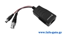 FOLKSAFE video & power balun transmitter FS-HD4301VP, 4K, έως 400m, RJ45