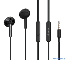 CELEBRAT earphones με μικρόφωνο G28, 3.5mm σύνδεση, Φ10mm, 1.2m, μαύρα
