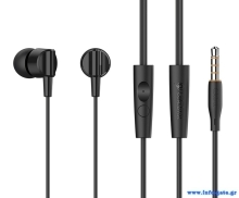CELEBRAT earphones με μικρόφωνο G35, 3.5mm σύνδεση, 10mm, 1.2m, μαύρα