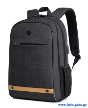 GOLDEN WOLF τσάντα πλάτης GB00375 με θήκη laptop 15.6