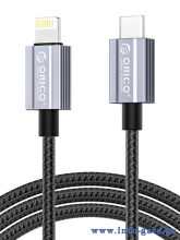 ORICO καλώδιο Lightning σε USB-C GQA29, 29W, 480Mbps, 1m, μαύρο