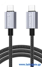 ORICO καλώδιο USB-C GQA60, 60W, 480Mbps, 1m, μαύρο