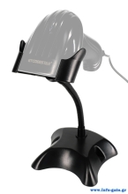 GTCODESTAR βάση για barcode scanner GTC-STAND, εύκαμπτος μεταλλικός βραχίονας, μαύρη