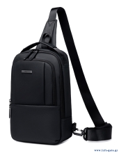GOLDEN WOLF τσάντα Crossbody GXB00725, 4L, μαύρη