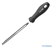DELI κατσαβίδι HT1055 με διπλή κεφαλή, μαγνητικό, 6mm/PH2x100mm