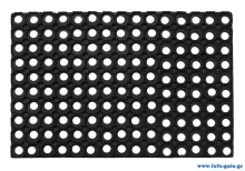 HOME USE πατάκι εισόδου HUH-0209, αντιολισθητικό, καουτσούκ, 60x40cm, 16mm πάχος, μαύρο