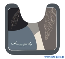HOME USE πατάκι μπάνιου HUH-0215, αντιολισθητικό, 50x40cm, 3.5mm πάχος, πολύχρωμο