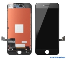 TW INCELL LCD για iPhone 8 Plus, camera-sensor ring, earmesh, μαύρη