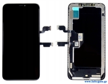 TW INCELL LCD για iPhone XS Max, camera-sensor ring, earmesh, μαύρη