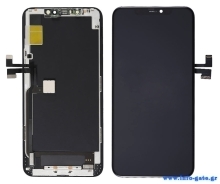 TW INCELL LCD για iPhone 11 Pro Max, camera-sensor ring, earmesh, μαύρη