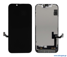 TW INCELL LCD για iPhone 14, camera-sensor ring, earmesh, μαύρη