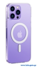 USAMS θήκη Ice Magnet για iPhone 14 Plus, με μαγνήτες, διάφανη