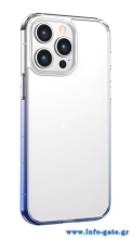 USAMS θήκη Binz για iPhone 14 Pro Max, μπλε & διάφανη