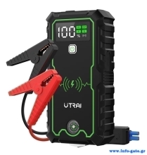 UTRAI εκκινητής μπαταρίας αυτοκινήτου JS-1 Pro με φακό, 12V/2500A, 16000mAh