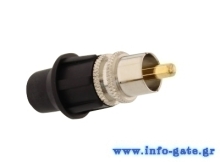 TELECOM RCA male universal connector, με καπάκι, 5τμχ