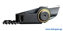 Μίνι σουγιάς KNF-0008 με πτυσσόμενη λεπίδα, 5.7cm, μαύρος