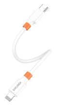 KAKUSIGA καλώδιο Lightning σε USB-C KSC-1024, σιλικόνης, 30W, 480Mbps, 0.25m, λευκό
