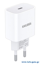 KAKUSIGA φορτιστής τοίχου KSC-1230, USB-C, 2.4A, λευκός