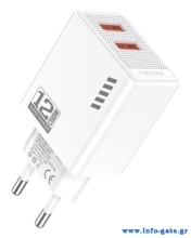 KAKUSIGA φορτιστής τοίχου KSC-1237, 2x USB, 12W, λευκός