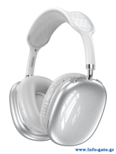 KAKUSIGA headphones KSC-1466, ασύρματα & ενσύρματα, micro SD, 40mm, 400mAh, ασημί