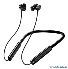 KAKUSIGA earphones KSC-1878 με μαγνήτη, Bluetooth, 10mm, 200mAh, μαύρα