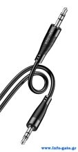 KAKUSIGA καλώδιο ήχου 3.5mm KSC-893, AUX, 1m, μαύρο