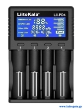 LIITOKALA φορτιστής LII-PD4 για μπαταρίες NiMH/CD, Li-Ion, IMR, 4 slots