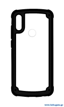 POWERTECH Θήκη Frame PC & TPU MOB-1331 για Samsung Galaxy A40, μαύρη