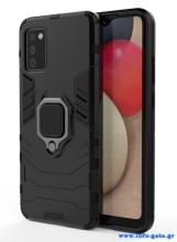 POWERTECH Θήκη Ring Armor MOB-1673 για Samsung A02s, μαύρη
