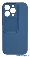 POWERTECH Θήκη Camshield Soft MOB-1791 για iPhone 13 Pro, μπλε
