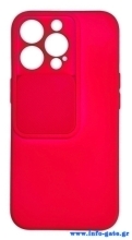 POWERTECH Θήκη Camshield Soft MOB-1792 για iPhone 13 Pro, ροζ
