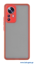 POWERTECH Θήκη Color Button MOB-1873 για Xiaomi 12/12X, κόκκινη