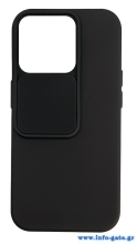 POWERTECH Θήκη Camshield Soft MOB-1884 για iPhone 15 Pro, μαύρη