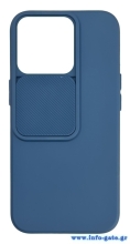 POWERTECH Θήκη Camshield Soft MOB-1885 για iPhone 15 Pro, μπλε
