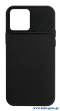 POWERTECH Θήκη Camshield Soft MOB-1886 για iPhone 15 Pro Max, μαύρη