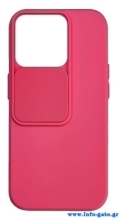 POWERTECH Θήκη Camshield Soft MOB-1887 για iPhone 15 Pro, ροζ