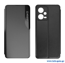 POWERTECH θήκη Smart view MOB-1918 για Xiaomi Note 12 5G/Poco X5, μαύρη