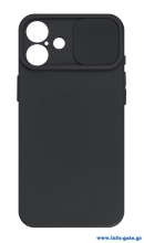 POWERTECH θήκη Camshield Soft MOB-1989 για iPhone 16 Plus, μαύρη
