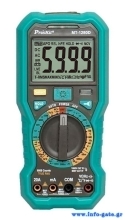 PROSKIT ψηφιακό πολύμετρο MT-1280D, 1000V DC, NVC, True RMS