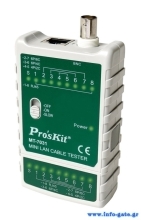 PROSKIT tester καλωδίων δικτύου MT-7031 για RJ45/11/12/22 & BNC