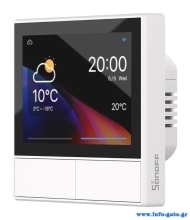 SONOFF smart panel ελέγχου NSPanel με οθόνη αφής, 2-gang, Wi-Fi, λευκό